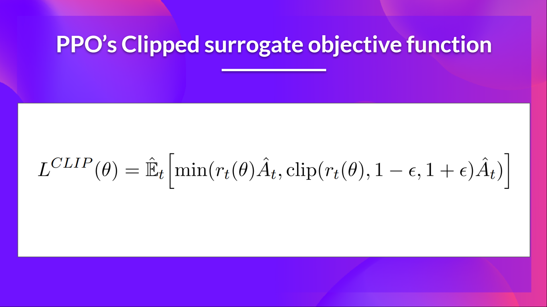 Surrogate Objective